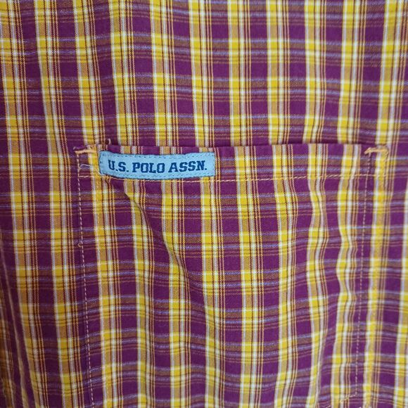 US Polo Assn Mens Shirt XXL Button Up Long Sleeve Pocket Cotton - Picture 7 of 10